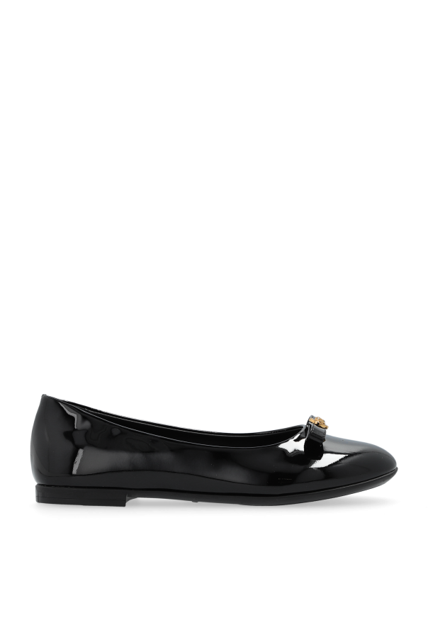 Versace Kids Leather ballet flats